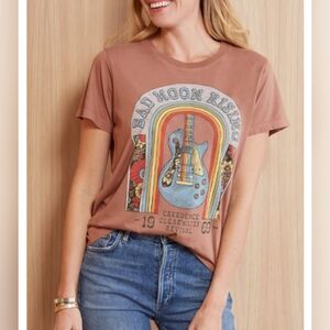 Letluv CCR Bad Moon Rising band tee sz Medium retro colorful